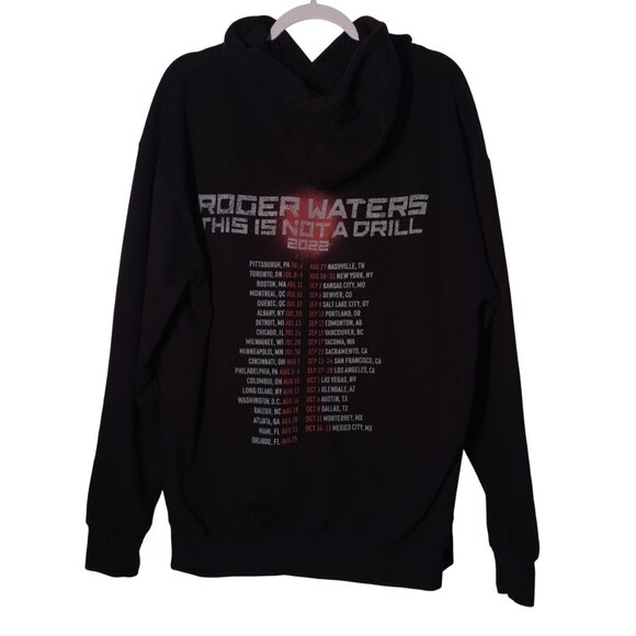 Roger Waters This Is Not A Drill 2022 Tour USED Hoodie Sweatshirt: L, Pink Floyd - Picture 2 of 7